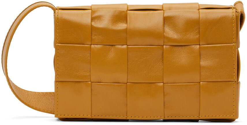 

Коричневая мини-сумка-кассета Bottega Veneta