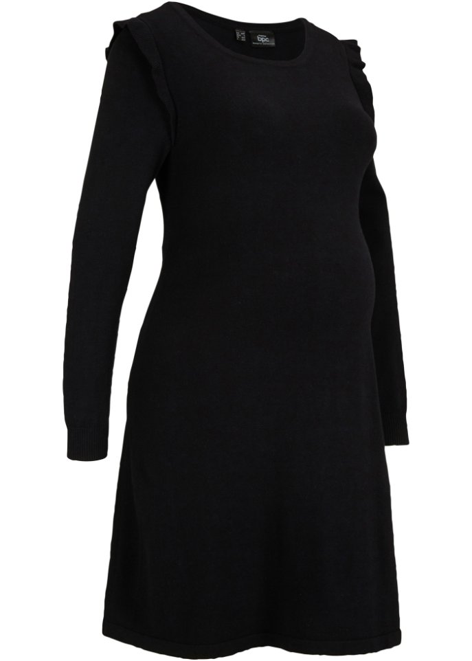 Легкое трикотажное платье для беременных Bpc Bonprix Collection, черный