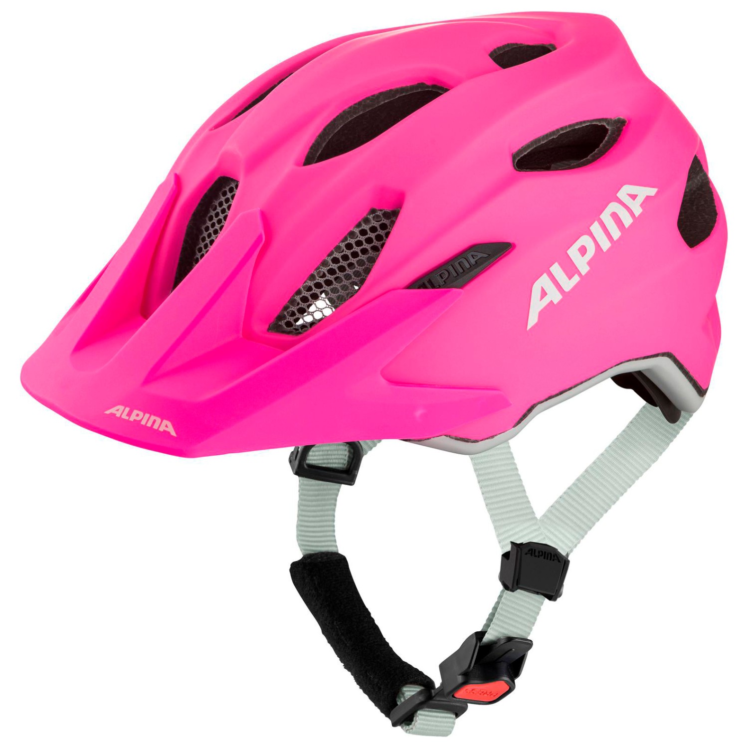 цена Велосипедный шлем Alpina Carapax Junior, цвет Shocking/Pink Matt