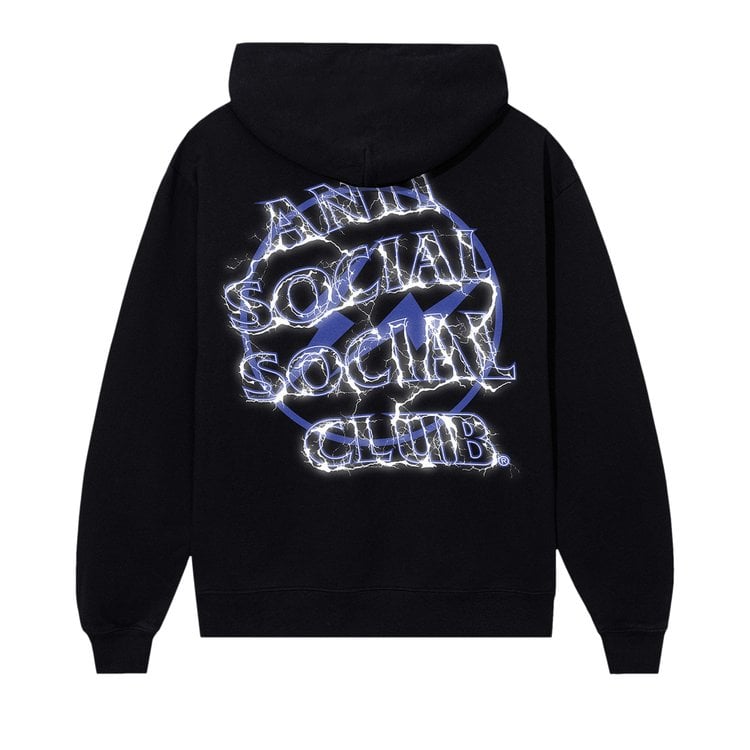 

Худи Anti Social Social Club x Fragment Design Bolt 'Black/Navy', черный