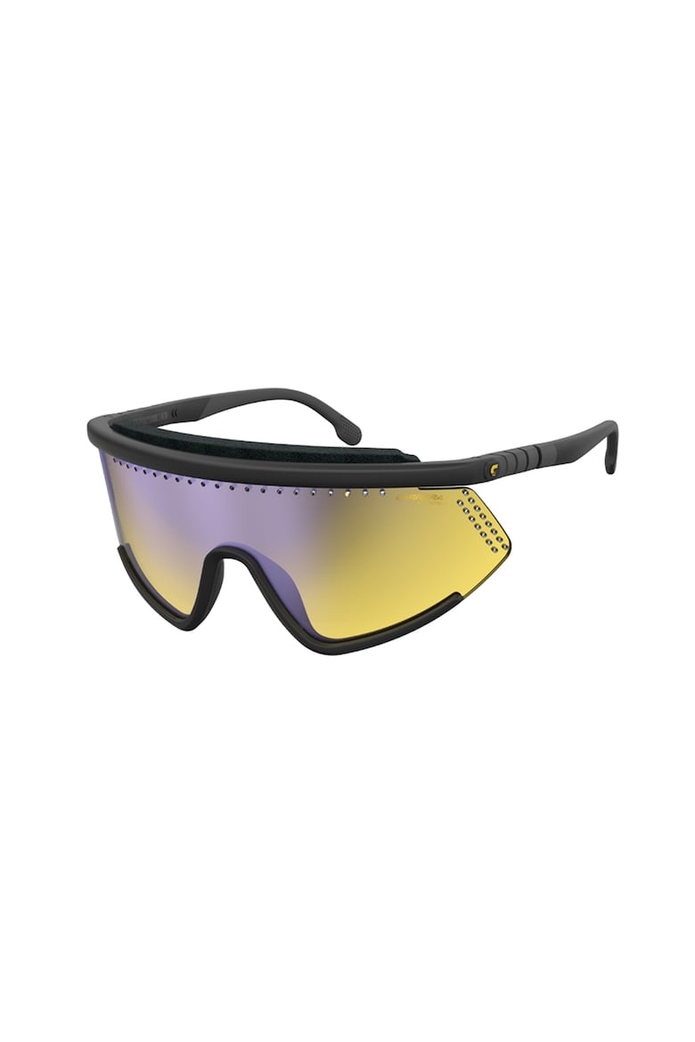 Солнцезащитные очки с щитком Carrera, черный солнцезащитные очки с щитком 56mm web черный