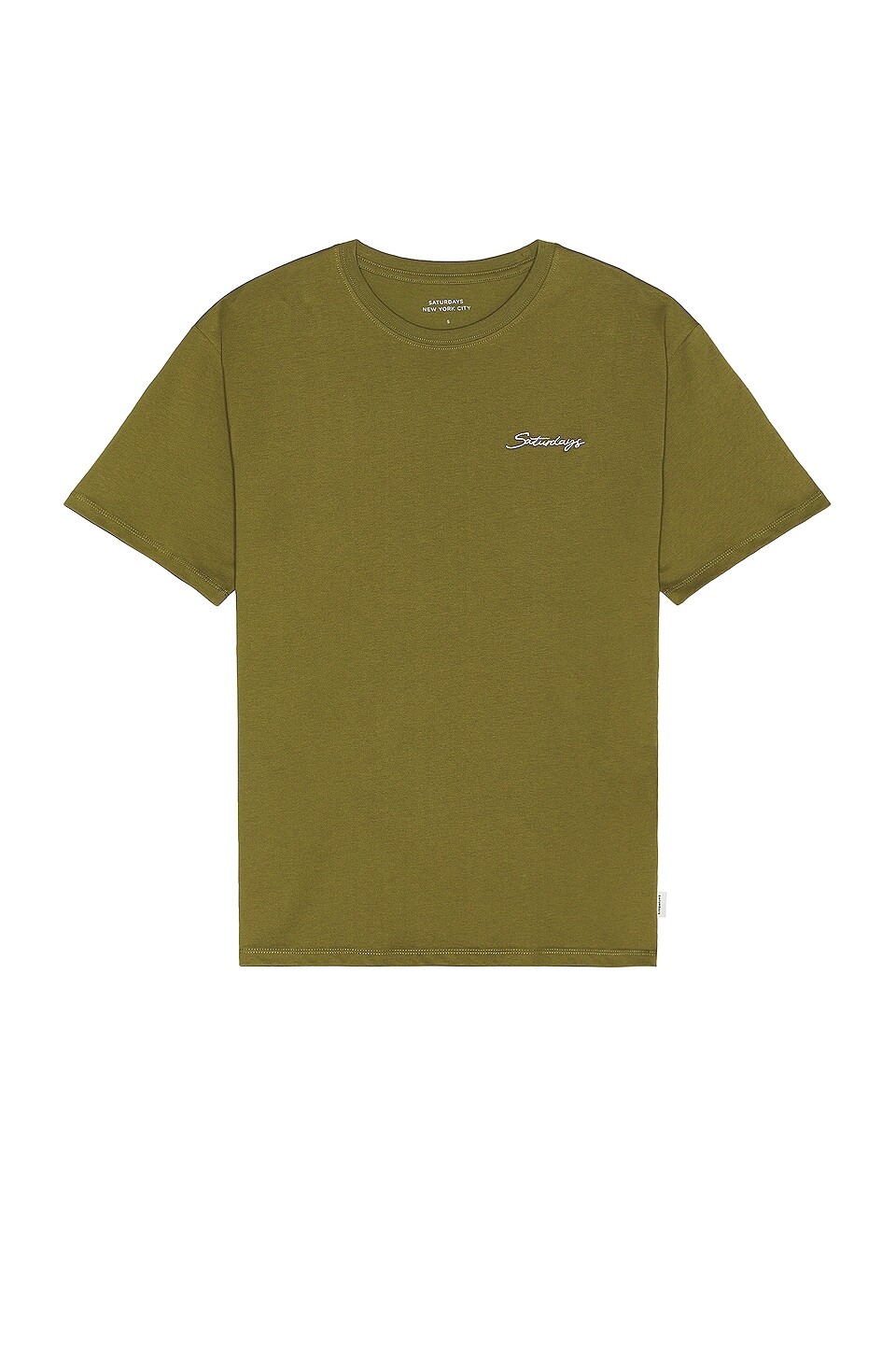 

Футболка SATURDAYS NYC Script Short Sleeve, цвет Mayfly