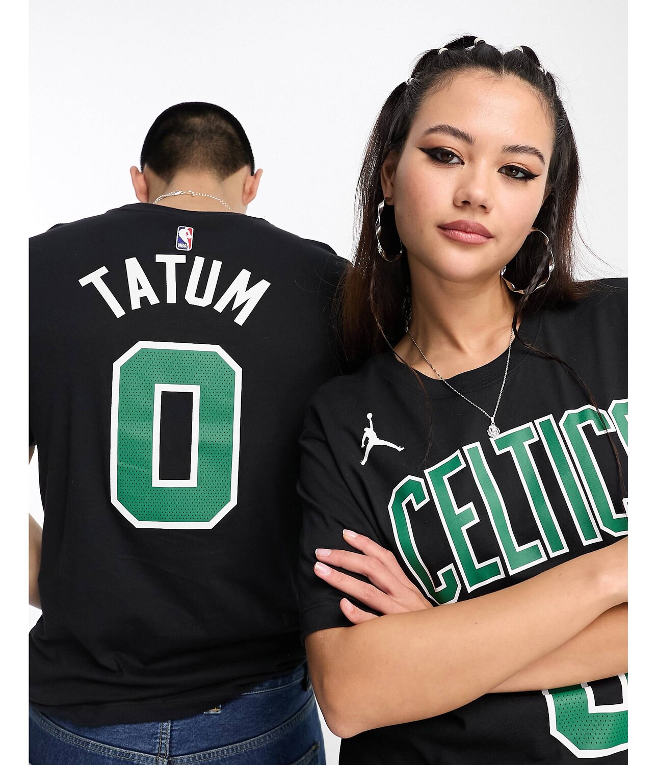 

Черная футболка унисекс с базовым графическим принтом Nike Basketball NBA Unisex Boston Celtics Jayson Tatum