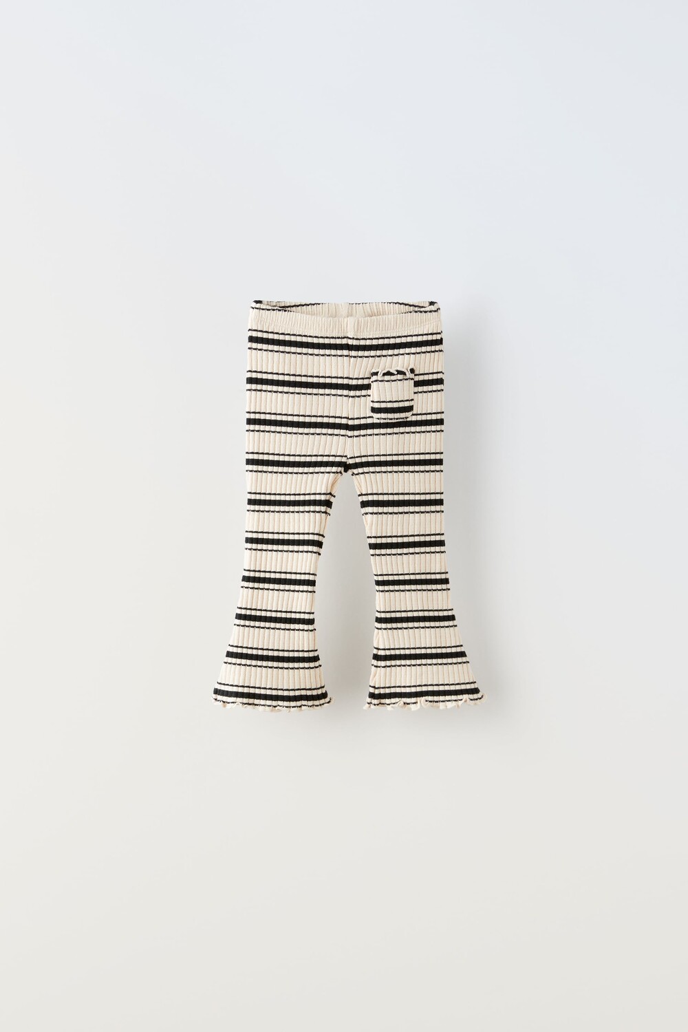 

Леггинсы в полоску Zara, черный