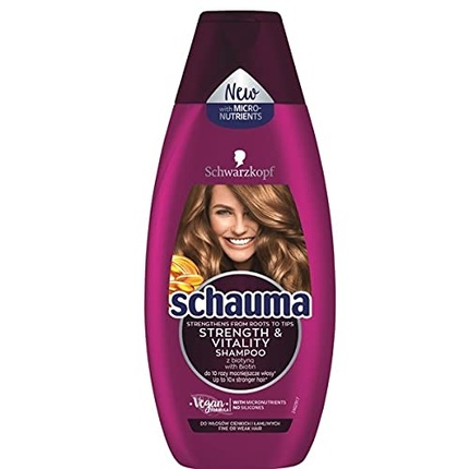 цена Шампунь «Сила и жизненная сила» для тонких и ломких волос 400мл, Schauma