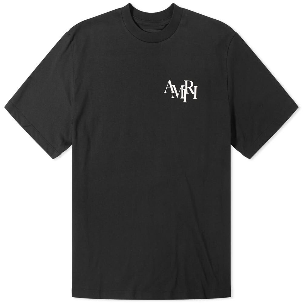 

Футболка AMIRI с шахматным логотипом, черный