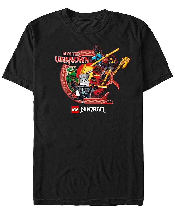

Мужская футболка Lego Ninjago Into the Unknown с коротким рукавом Fifth Sun, черный