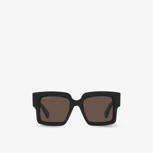 

Gc002054 gg1307s солнцезащитные очки из ацетата в прямоугольной оправе Gucci, черный