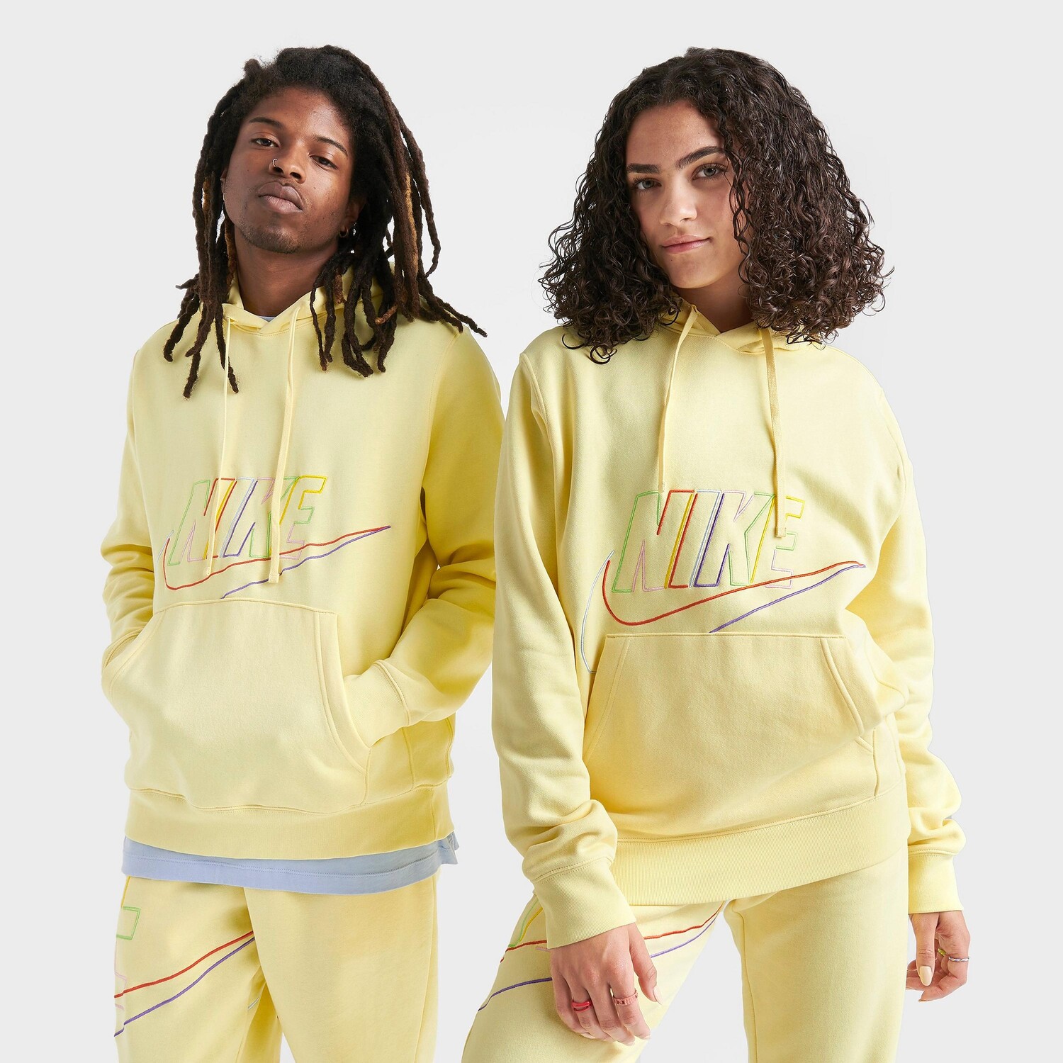 

Мужской флисовый пуловер с капюшоном Nike Club Fleece+ Futura, желтый