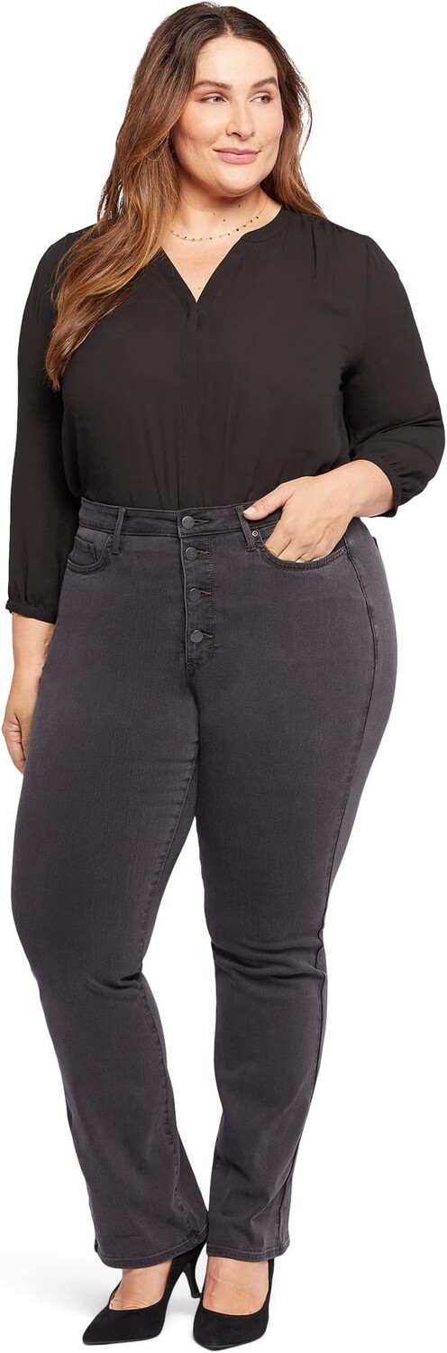

Джинсы Plus Size High-Rise Barbara Bootcut w/ Button Fly in Sierra NYDJ, цвет Sierra