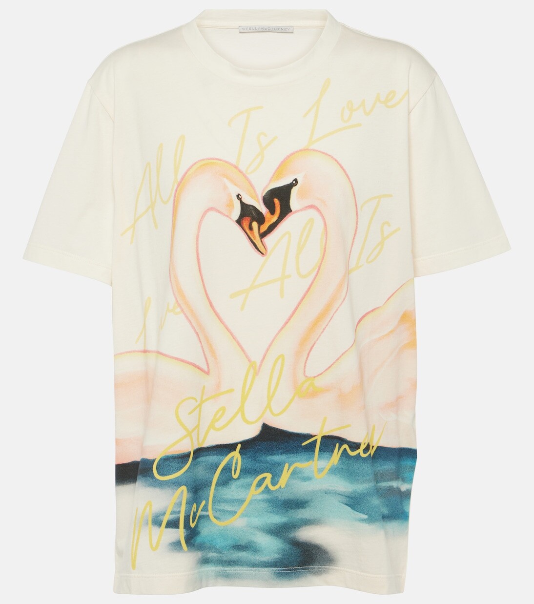 

Футболка из хлопкового джерси с принтом Stella Mccartney, белый