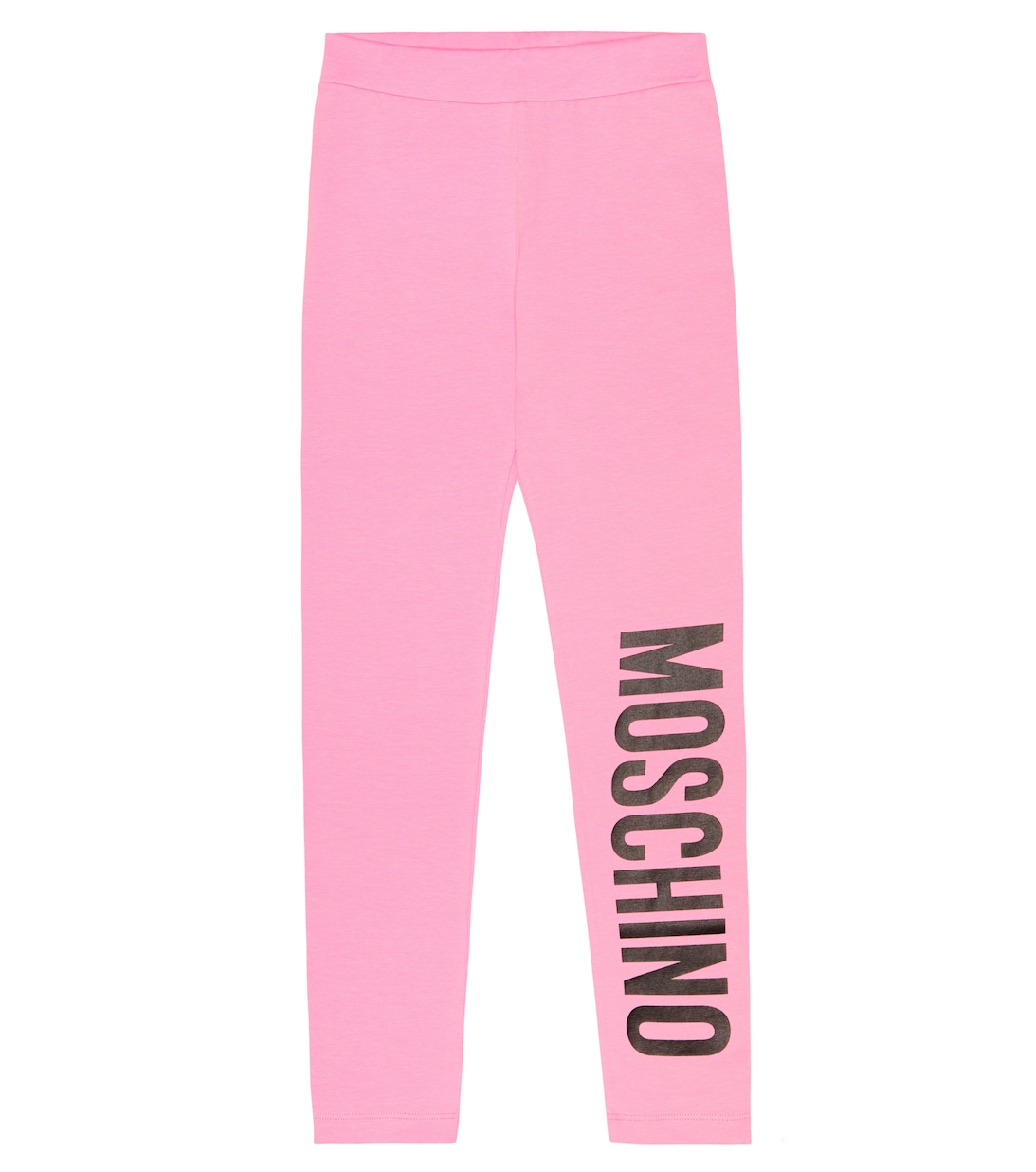 

Хлопковые леггинсы с логотипом Moschino, розовый