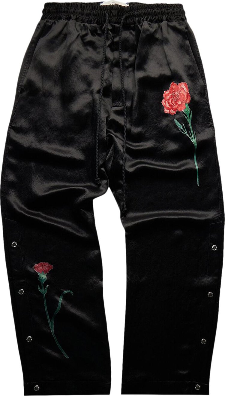 Спортивные брюки Song for the Mute Falling Flowers Studded 'Black', черный