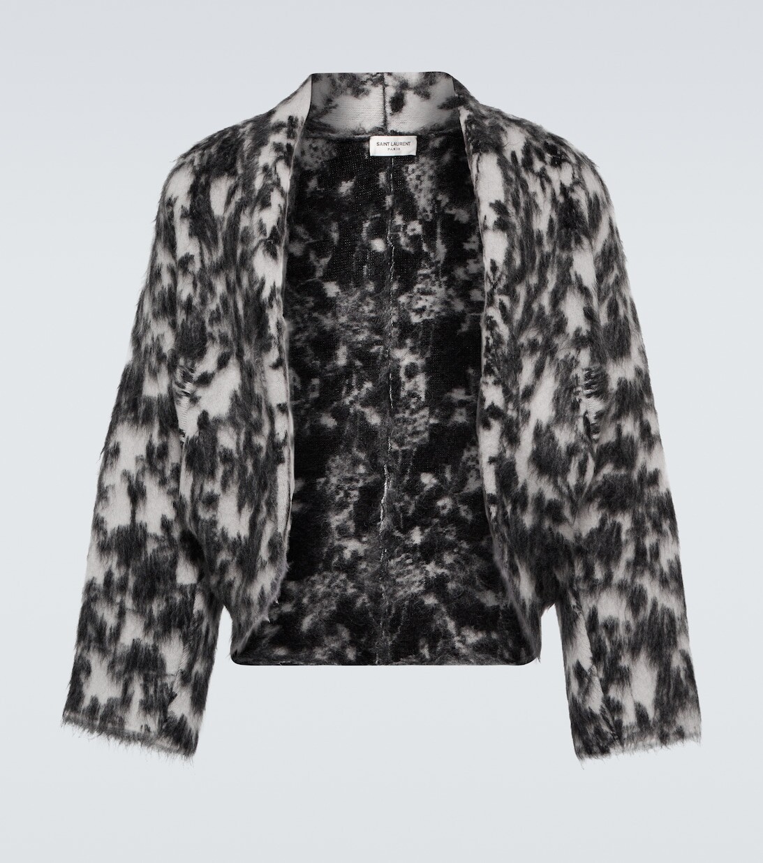 

Кардиган из смесового мохера Saint Laurent, белый