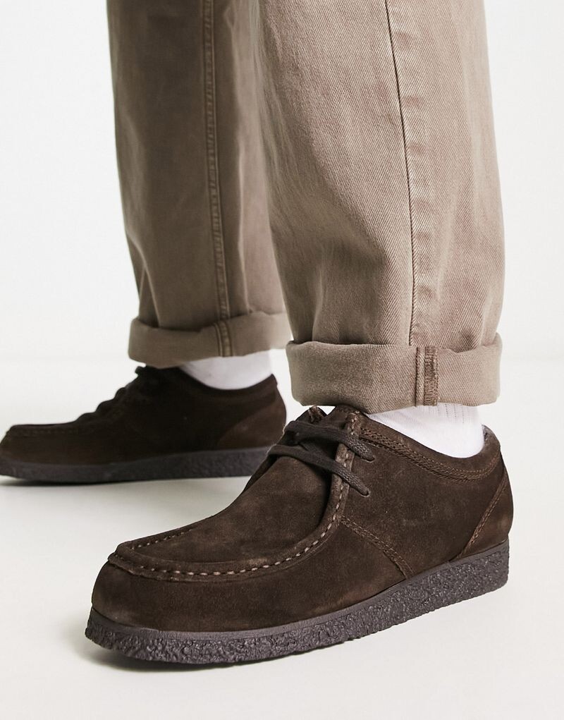 

Schuh Коричневые замшевые туфли с фениксом