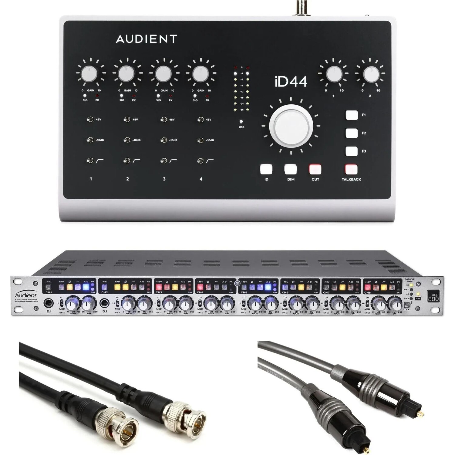 

Audient iD44 MKii USB-аудиоинтерфейс и комплект расширения предусилителя