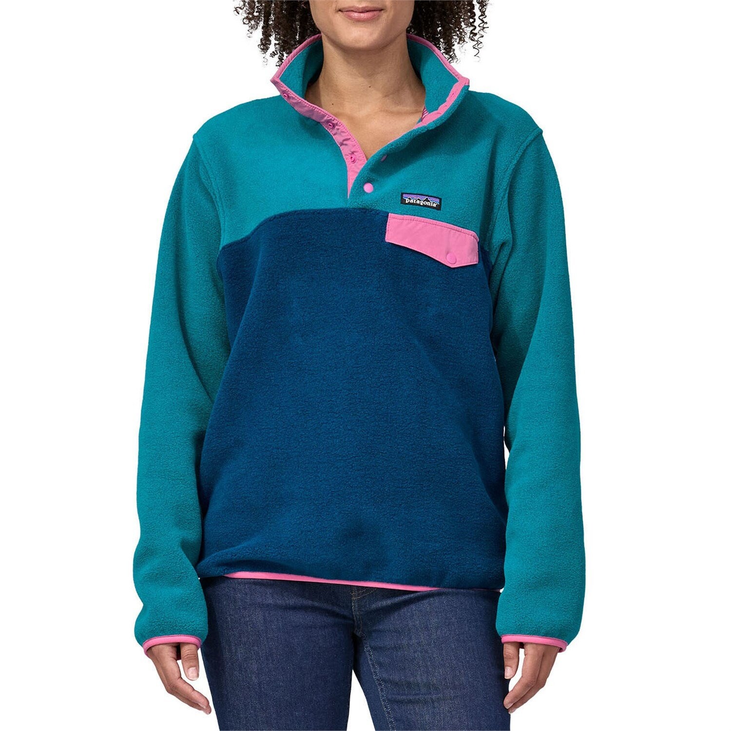 

Пуловер Patagonia Lightweight Synchilla Snap-T Fleece, цвет Lagom Blue