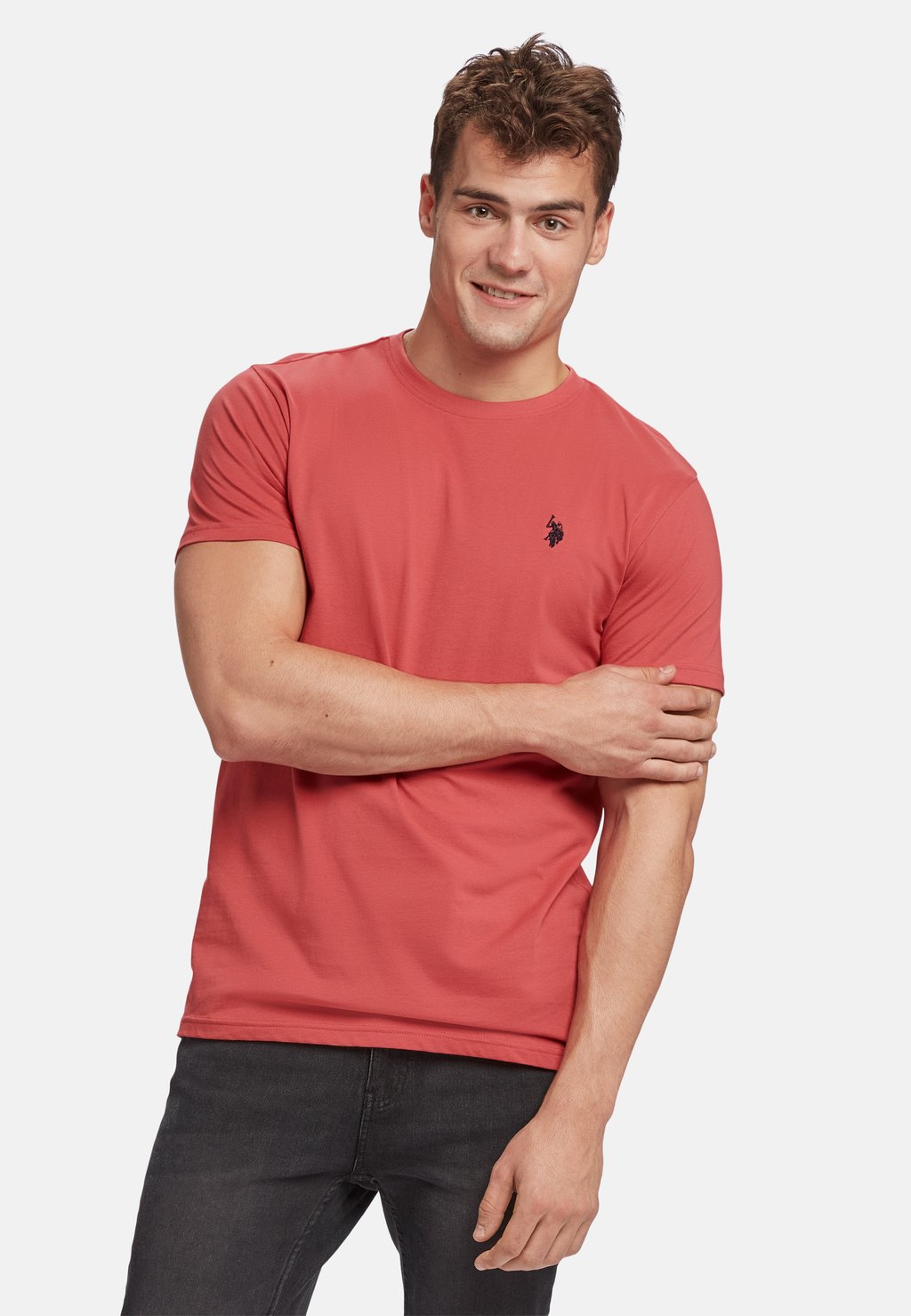 

Футболка базовая ARJUN U.S. Polo Assn., цвет mineral red