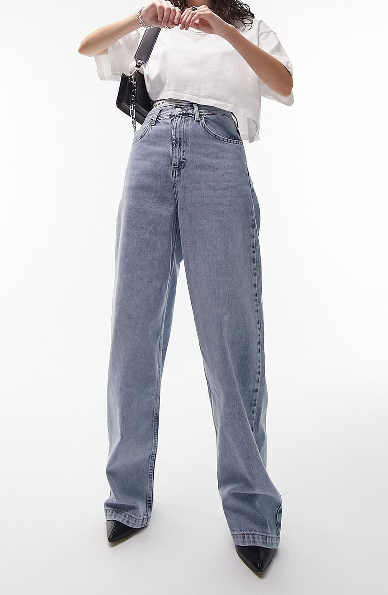 

Широкие мешковатые неэластичные джинсы TOPSHOP