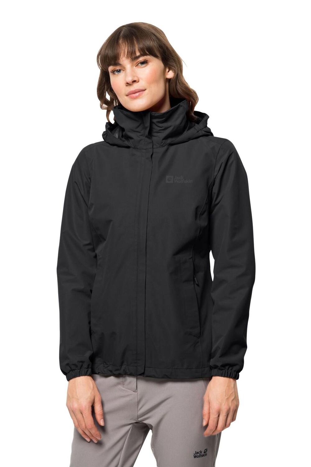 

Пурпурная куртка Stormy Point Jack Wolfskin, черный