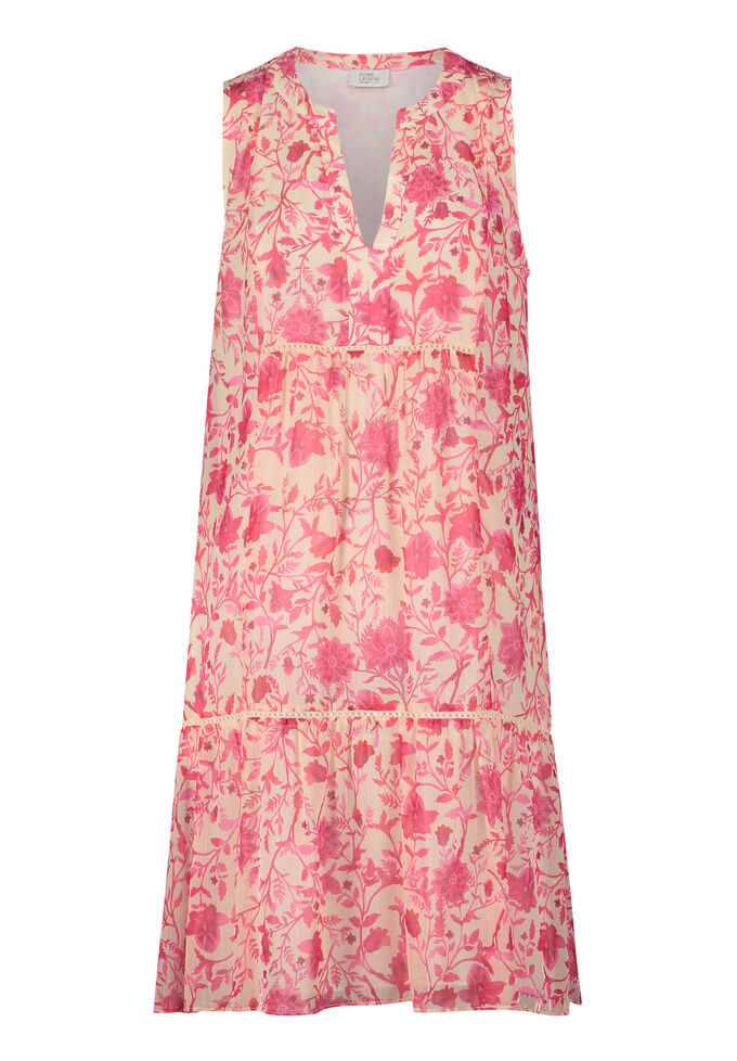 Летнее платье в стиле бохо Vera Mont, розовый летнее платье vera mont розовый