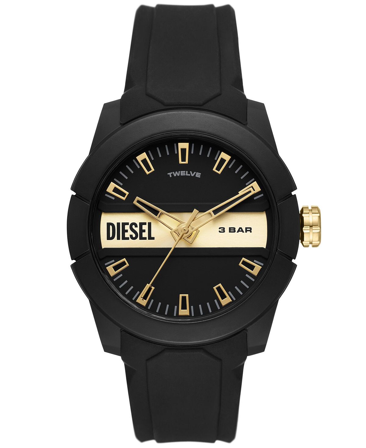 

Мужские часы Double Up, черный силиконовый ремешок, 43 мм Diesel