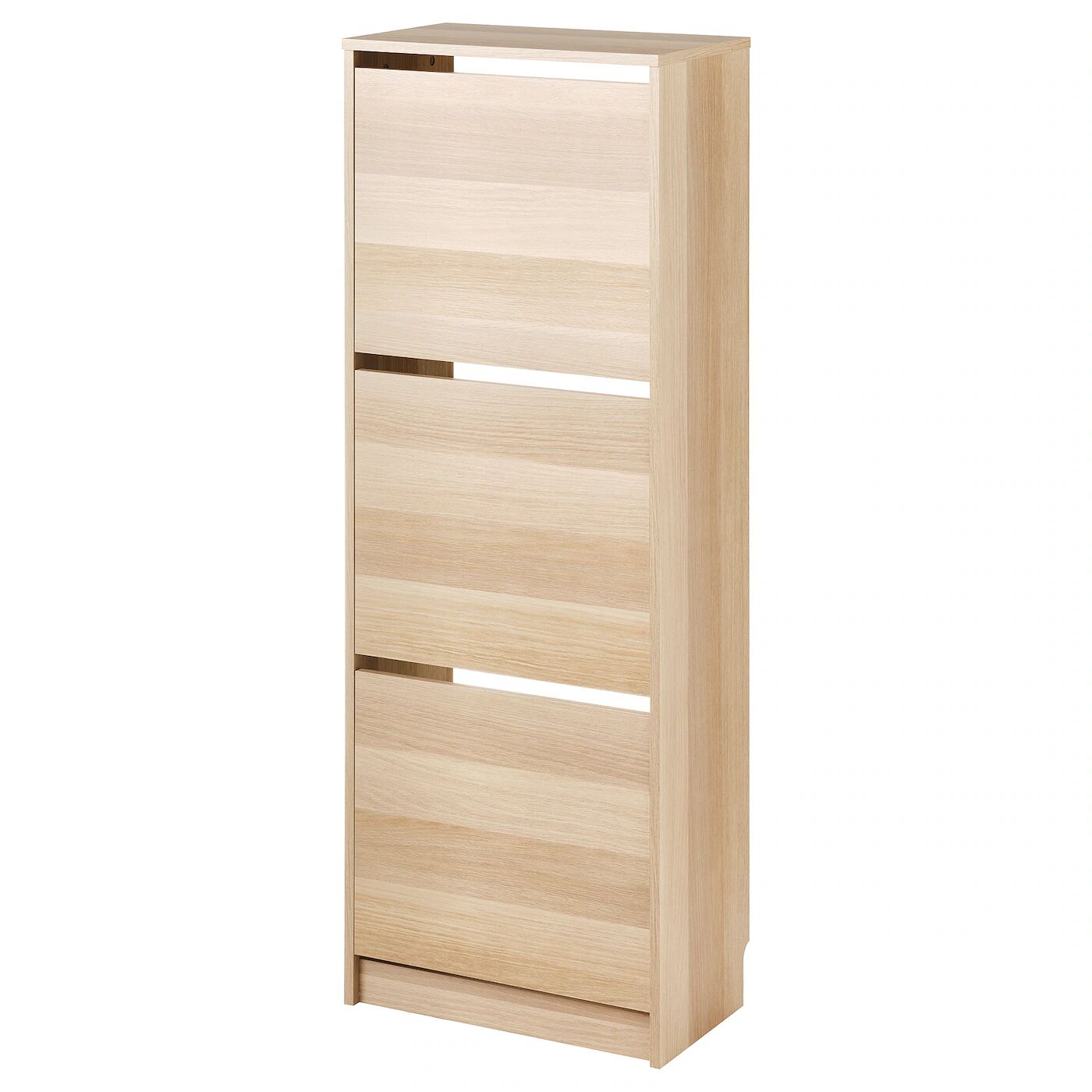 Галошница 3 отделения, под дуб, 49x28x135 см, BISSA IKEA