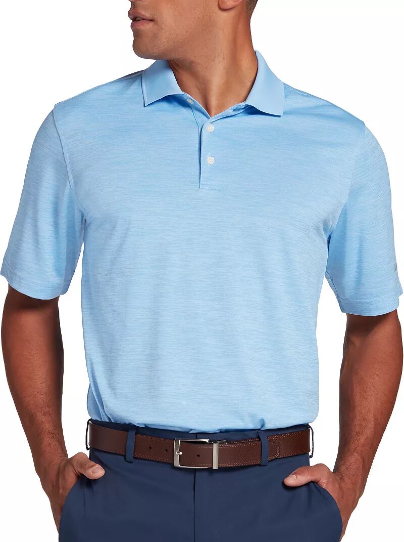Мужская однотонная футболка-поло для гольфа Walter Hagen Essentials Space Dye
