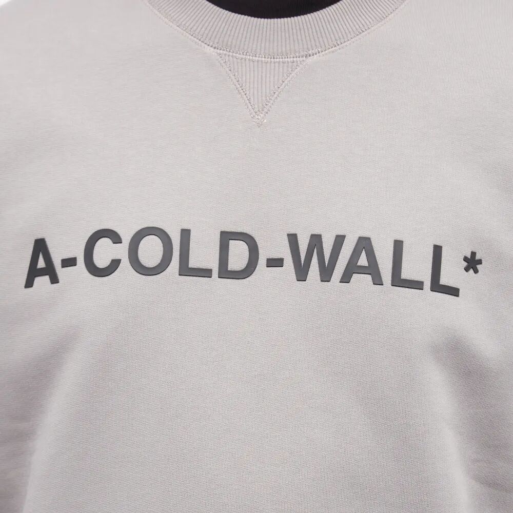Толстовка с логотипом A-COLD-WALL*, серый a cold wall вязаный топ в рубчик в рыбацкую клетку серый
