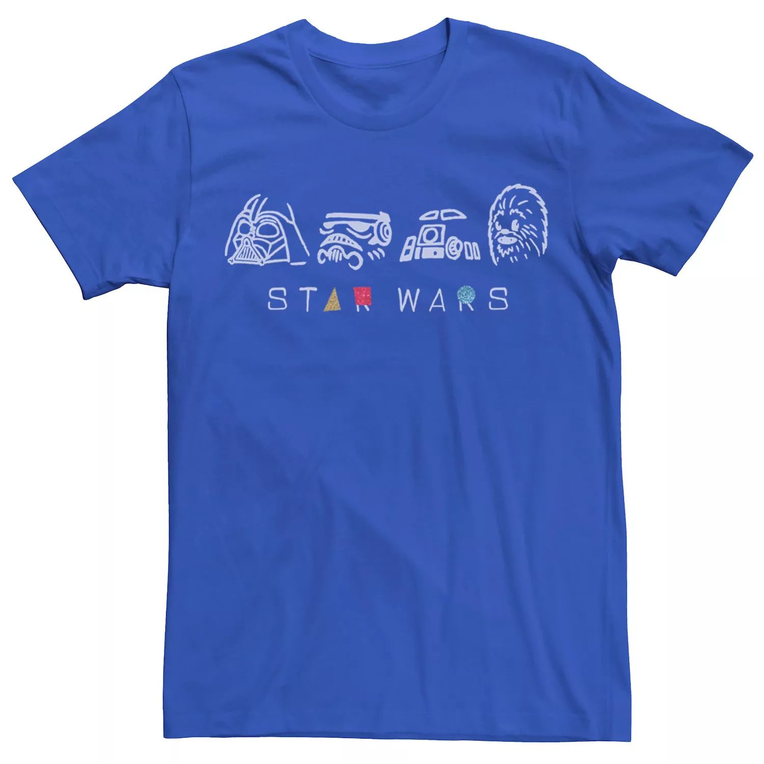 цена Мужская футболка Group Shot с геометрическим рисунком Star Wars