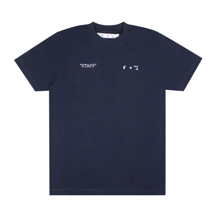 

Футболка Off-White Staff 'Blue/White', синий