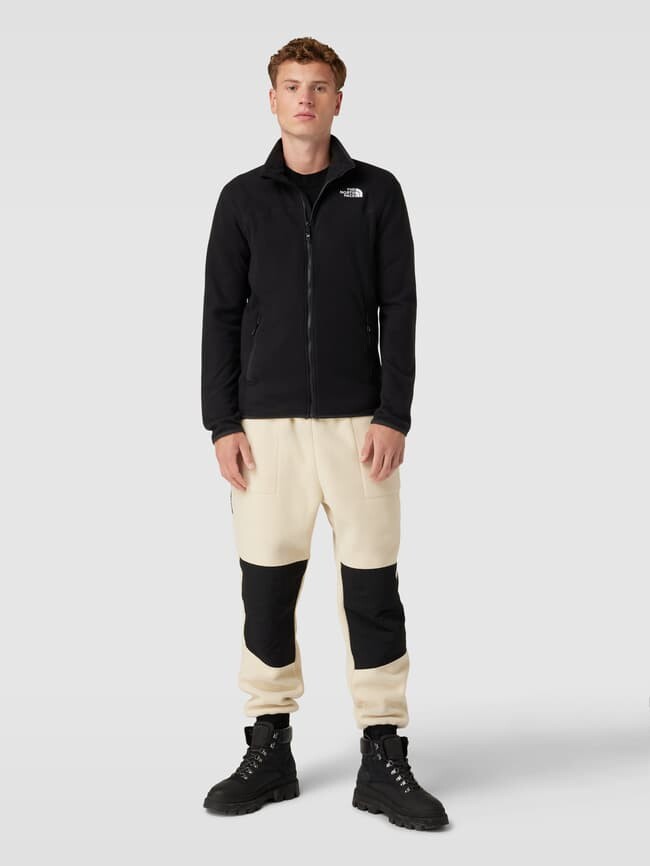 

Флисовая куртка с карманами на молнии модель '100 GLACIER' The North Face, черный