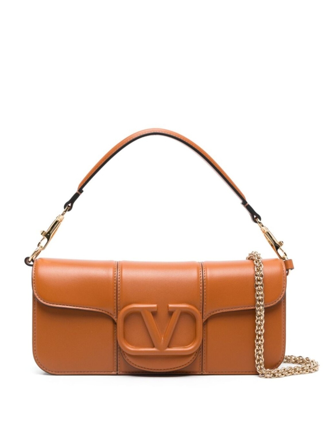 

Valentino Garavani клатч Locò, коричневый