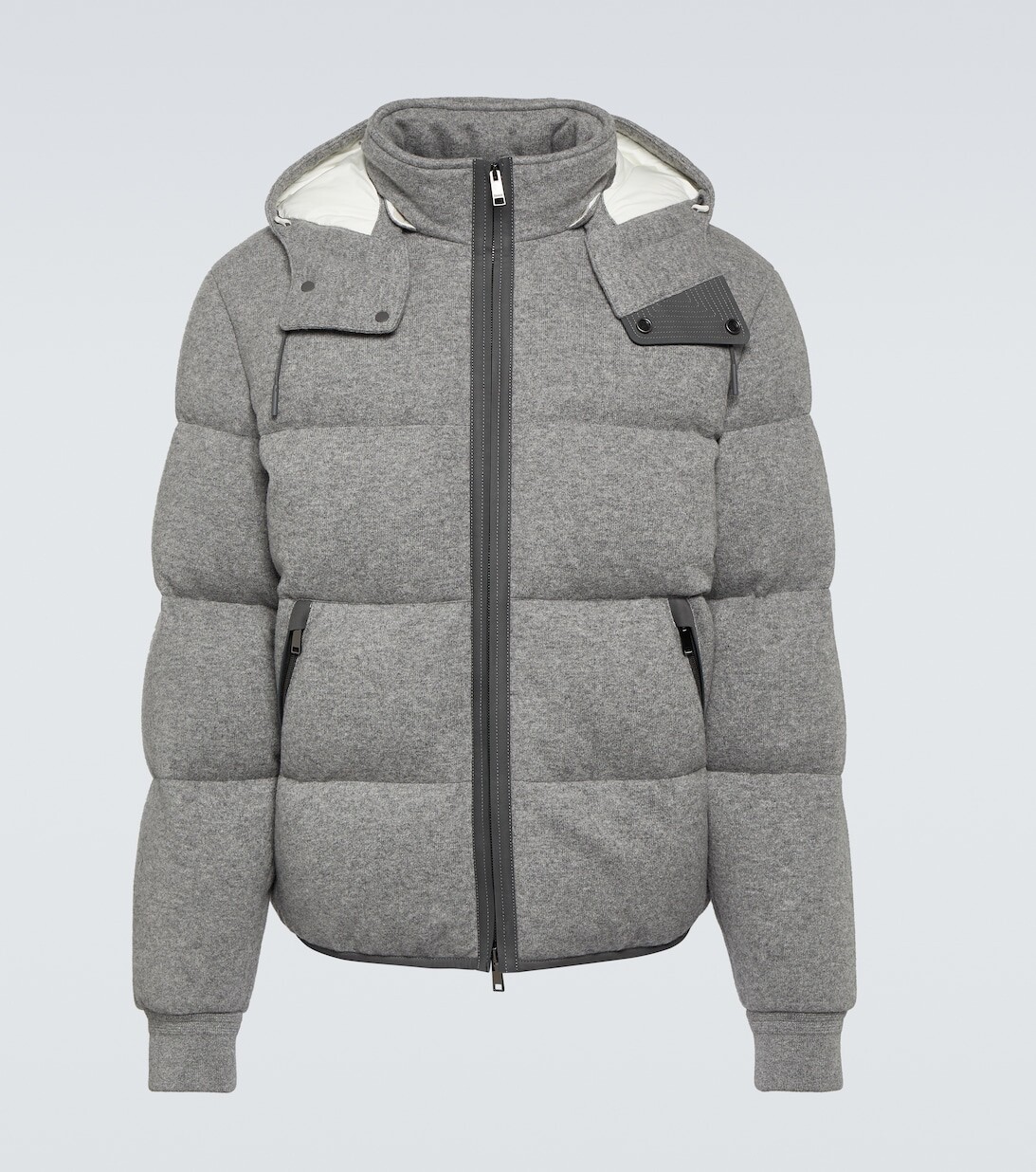 

Кашемировый пуховик Oasi Zegna, серый
