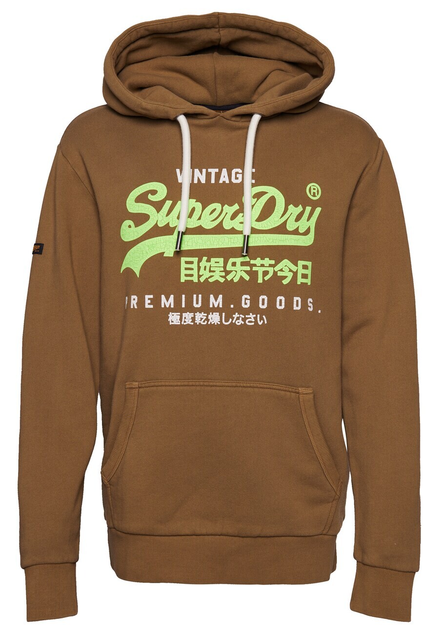 

Толстовка Superdry, оливковый/светло-зеленый