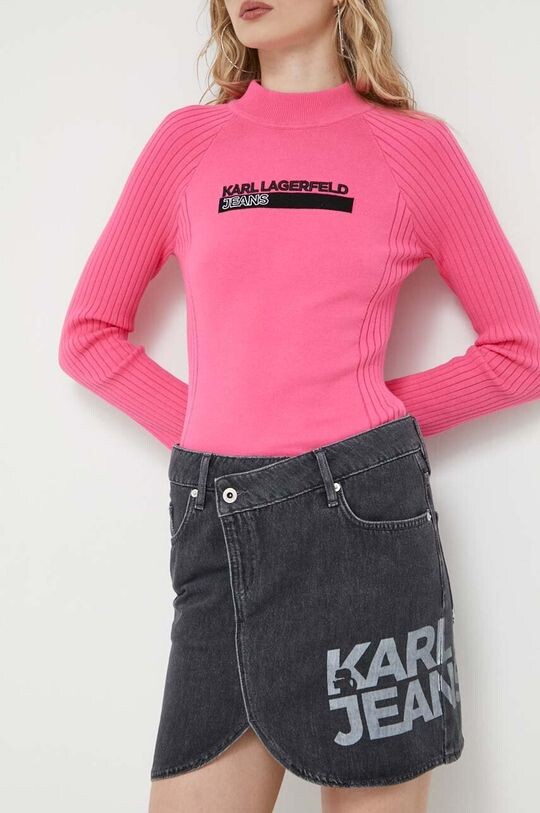 

Джинсовая юбка Karl Lagerfeld Jeans, черный
