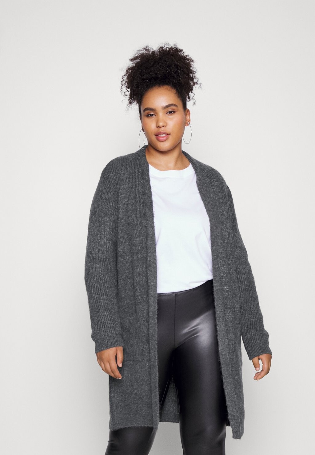 

Куртка ONLY Curve ONCJADE КАРДИГАН, цвет dark grey