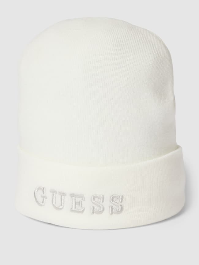 

Вязаная шапка-бини Guess, светло-серый