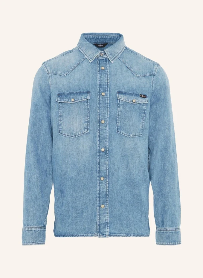 

Западная рубашка 7 For All Mankind, синий
