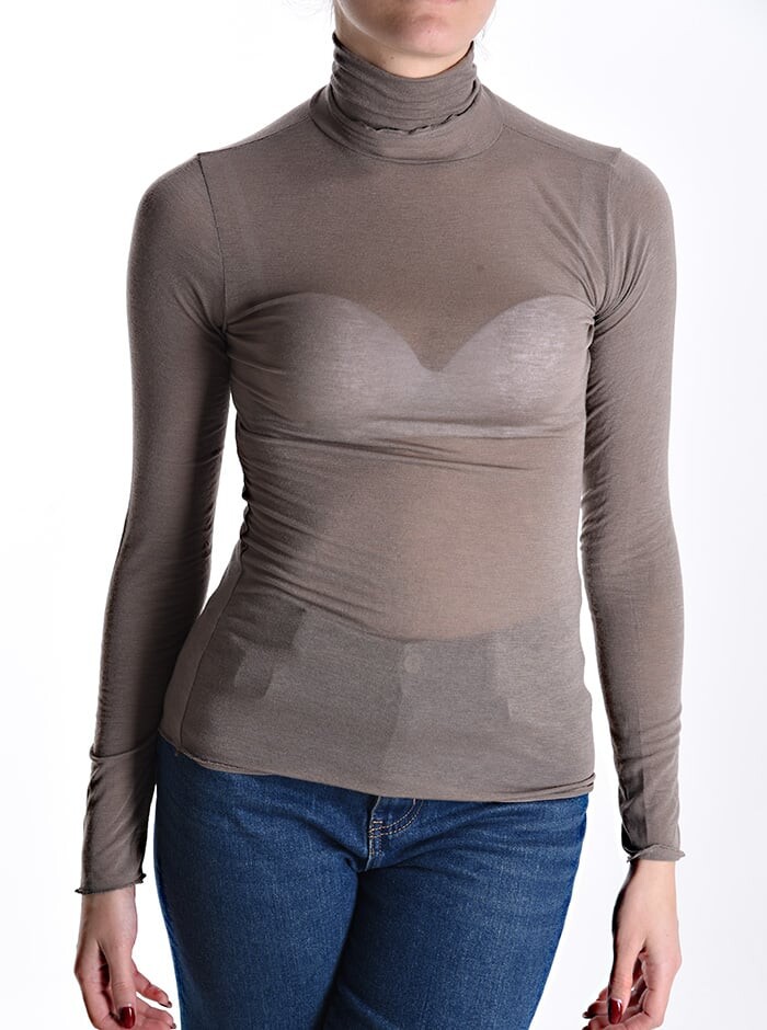 

Водолазка из смеси кашемира, цвет Mud Brown