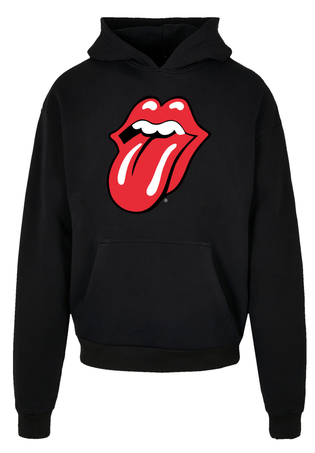 

Пуловер F4NT4STIC Ultra Heavy Hoodie The Rolling Stones Zunge Rot, черный
