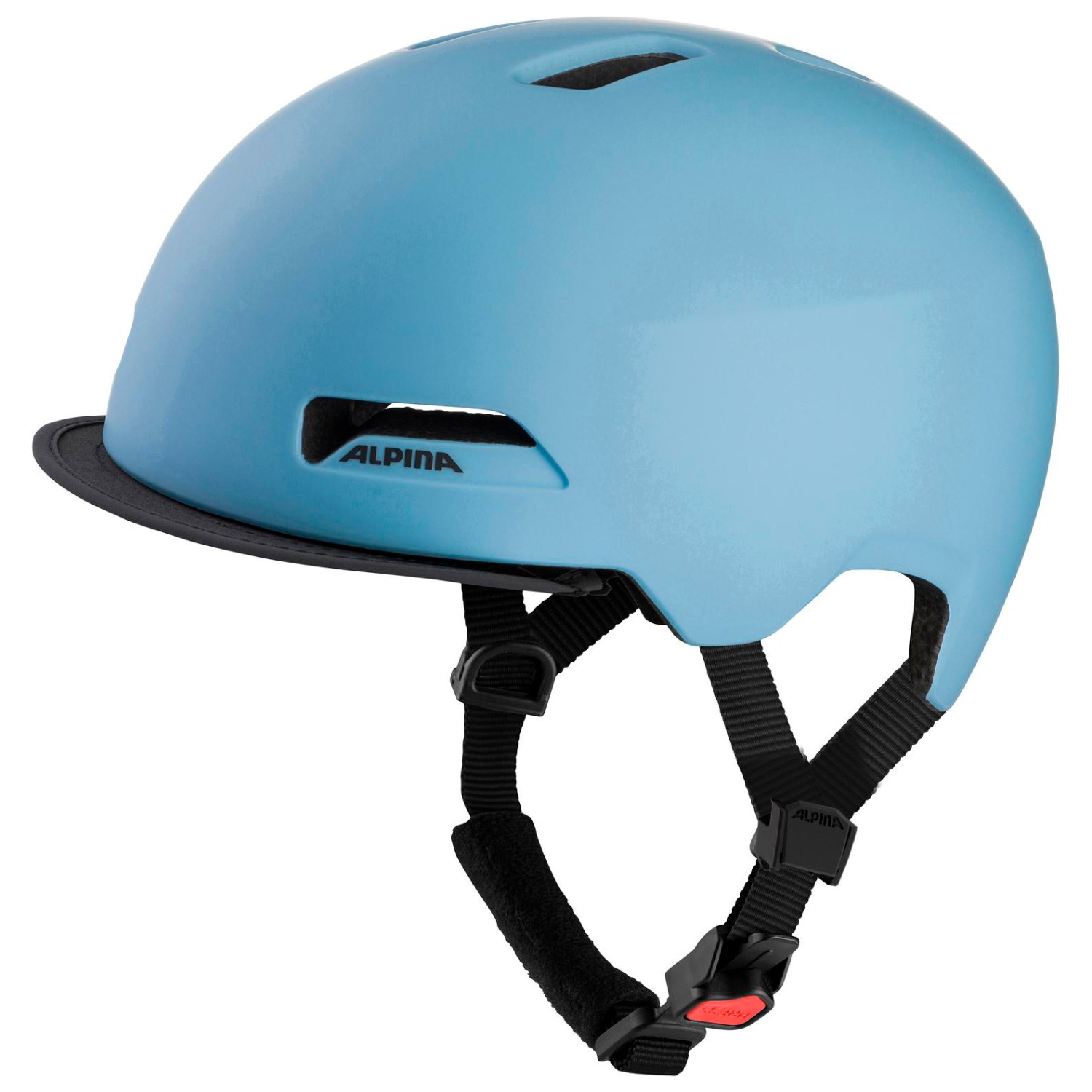Велосипедный шлем Alpina Brooklyn, цвет Smoke/Blue Matt