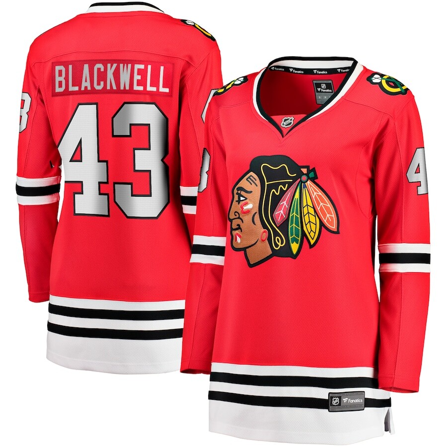 

Джерси Fanatics Branded Chicago Blackhawks, красный