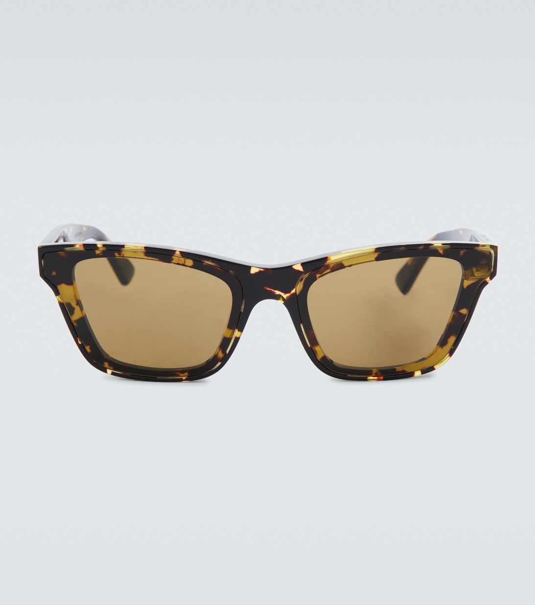 Солнцезащитные очки черепаховой расцветки Bottega Veneta, коричневый солнцезащитные очки bottega veneta коричневый