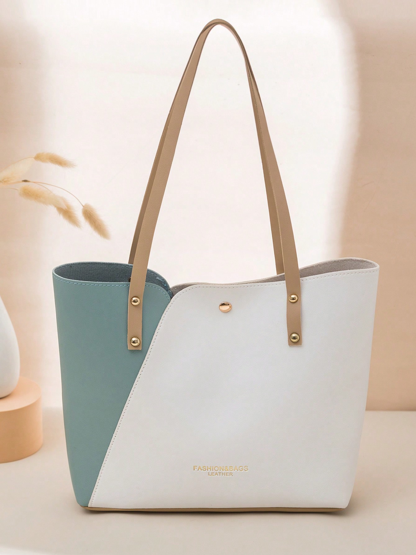 Модная женская повседневная сумка через плечо/сумка с цветными блоками/цвет хаки и кофе, синий и белый новая модная седельная сумка с цветными блоками коричневый