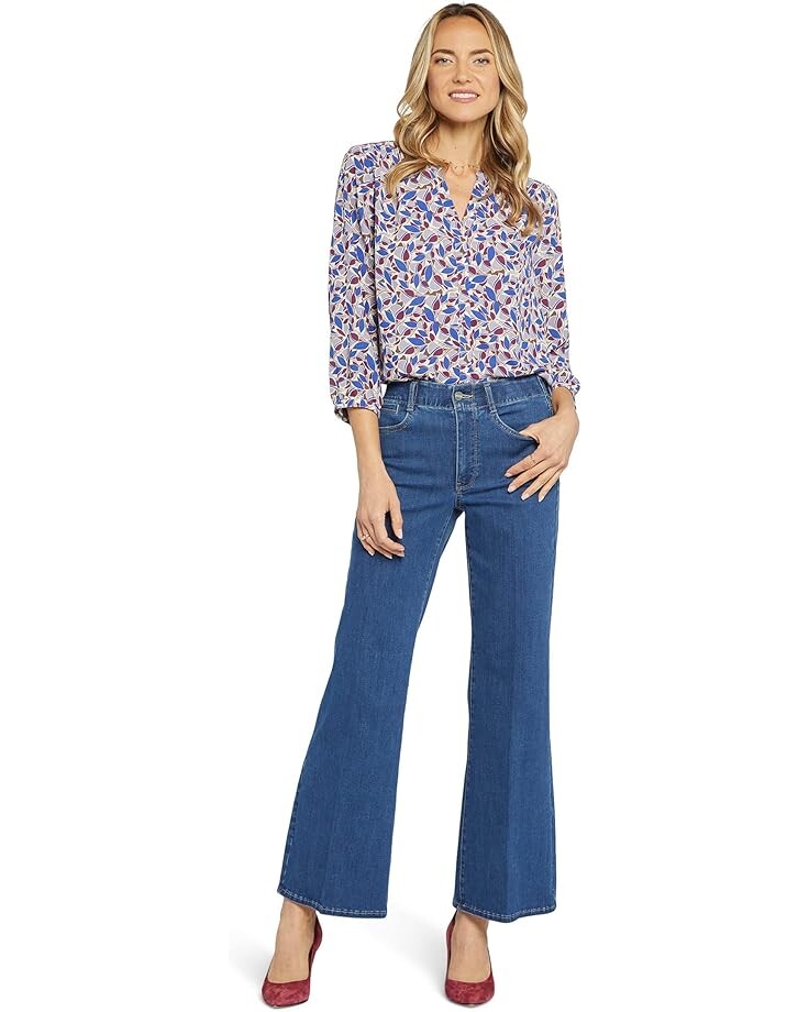 

Джинсы NYDJ Waist Match High-Rise Major Wide Leg in Waterfall, цвет Waterfall