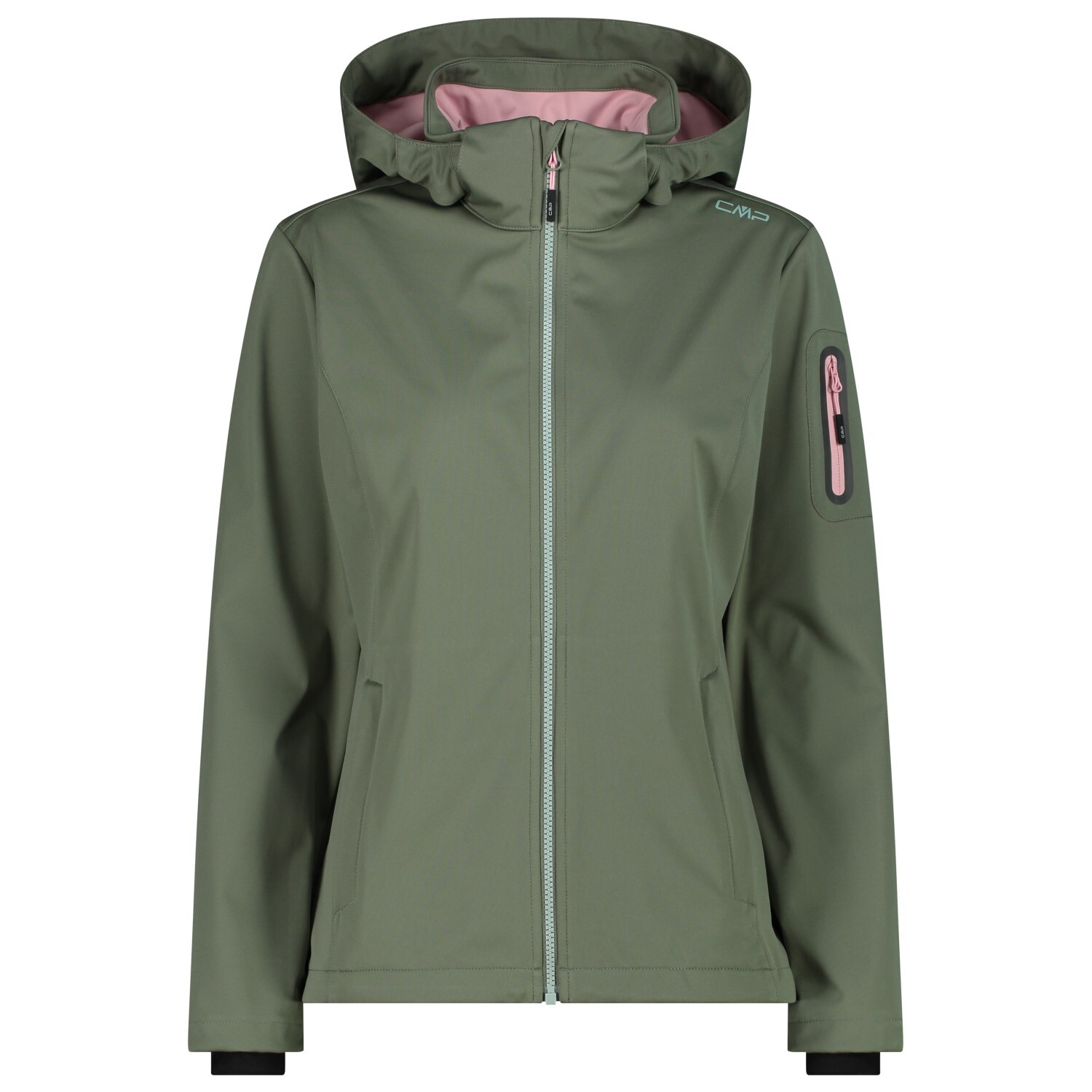 

Куртка из софтшелла Cmp Women's Light Softshell Zip Hood, цвет Salvia