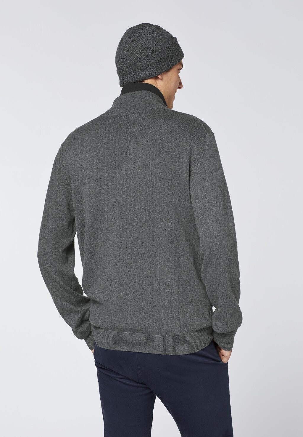 

Джемпер MIT KURZEM ZIPPER Polo Sylt, серый
