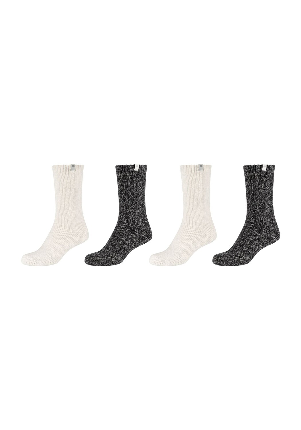 

Носки Skechers 4 шт warm & cozy, цвет black mouliné