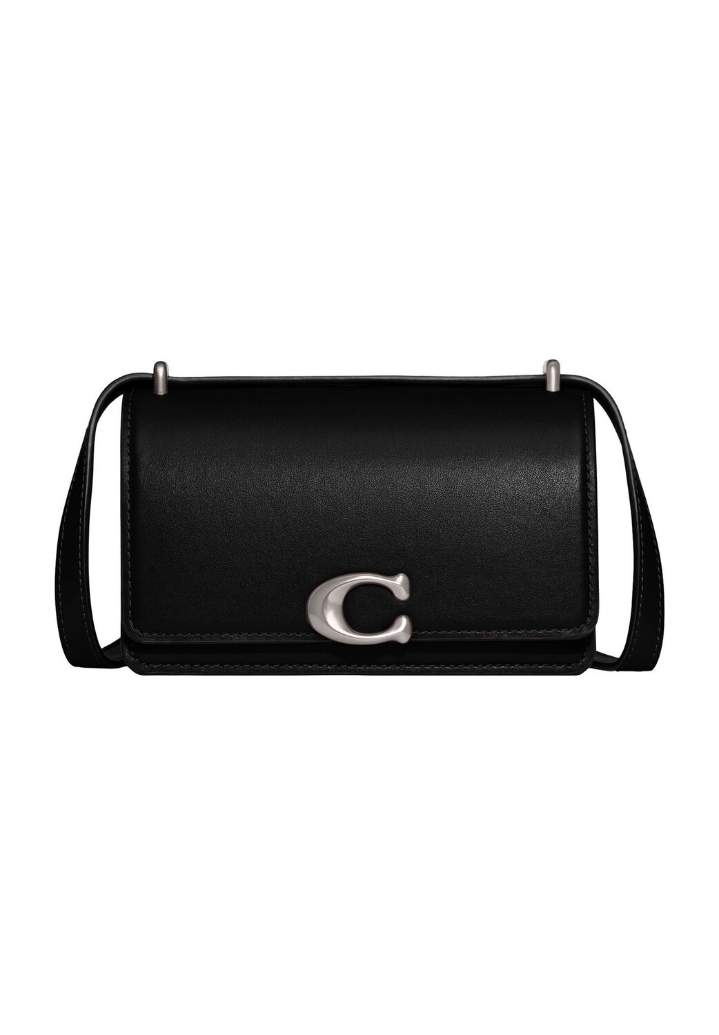 

Кожаная женская сумка через плечо на кнопках COACH, черный